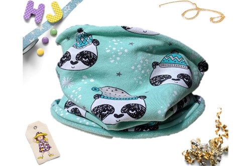 Buy Teen-Adult Snood Mint Pandas now using this page
